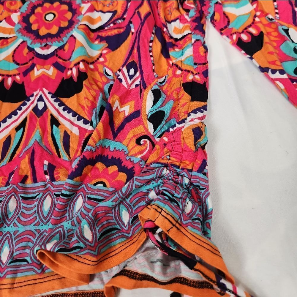 Ruby Rd Petite Ruched Boho Top - Picture 3 of 7